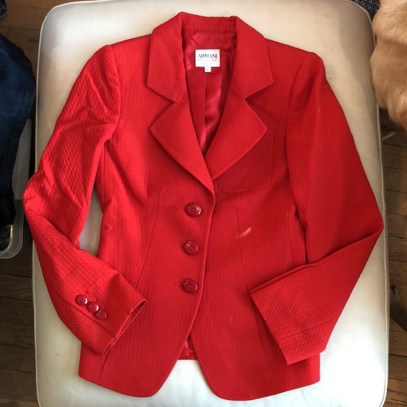 Armani Collezioni red blazer